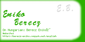 eniko berecz business card
